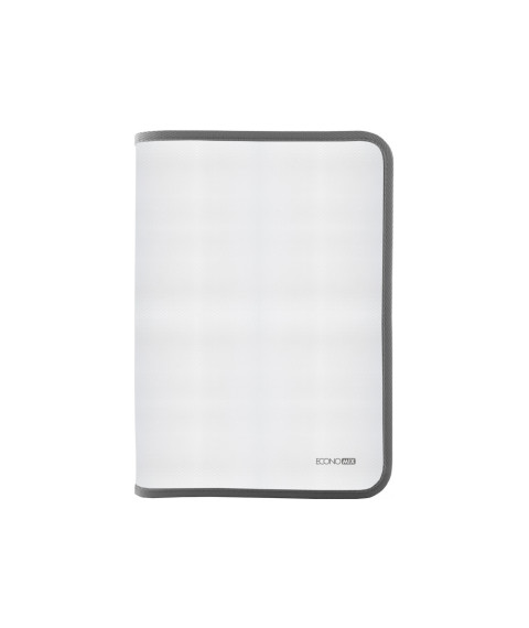 Mapa cu fermoar Economix A4 (plastic/gri) E31644-10